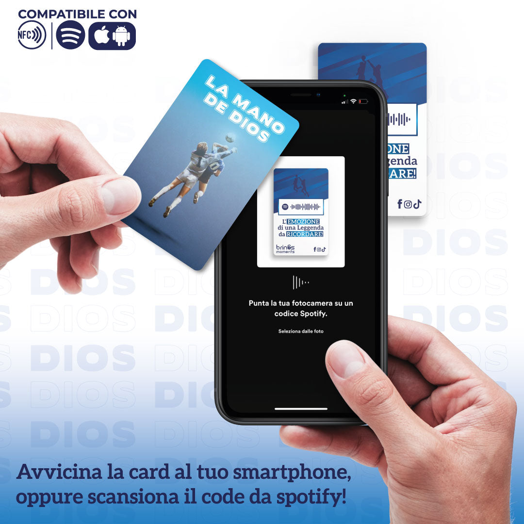 Card con Canzone - LA MANO DE DIOS